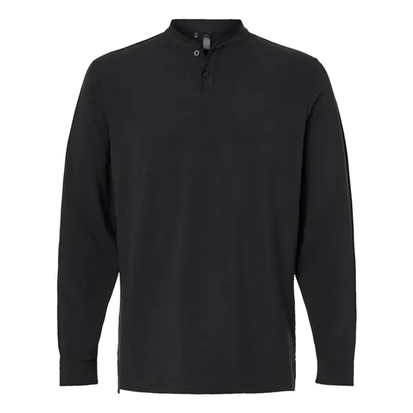 Custom Adidas Men's Henley Long Sleeve T-Shirt