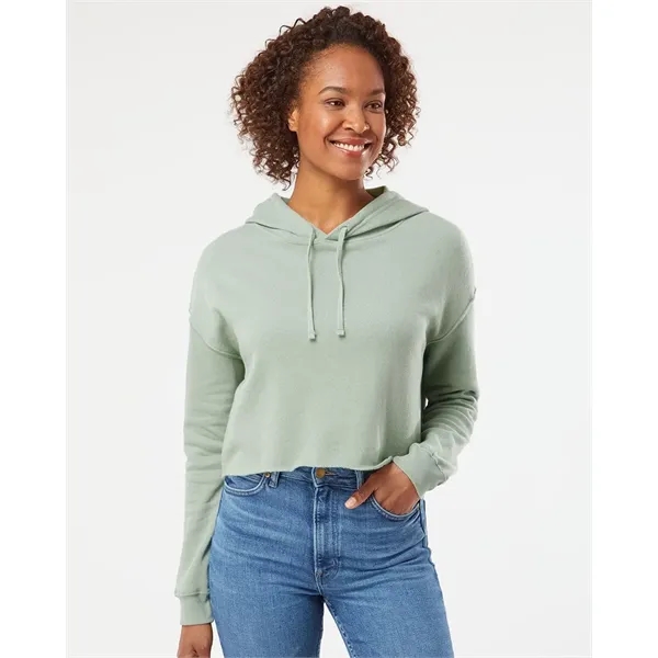 Independent Trading Co. Women's Lightweight Crop Hooded S...