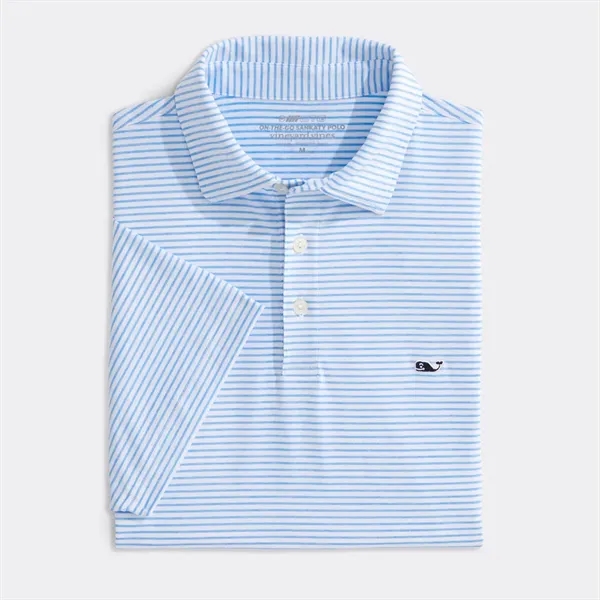 Vineyard Vines Men's Bradley Stripe Sankaty Performance Polo