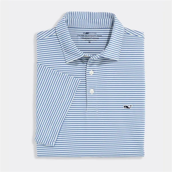 Vineyard Vines Men's Bradley Stripe Sankaty Performance Polo