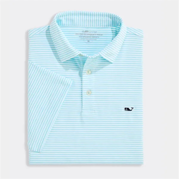 Vineyard Vines Men's Bradley Stripe Sankaty Performance Polo