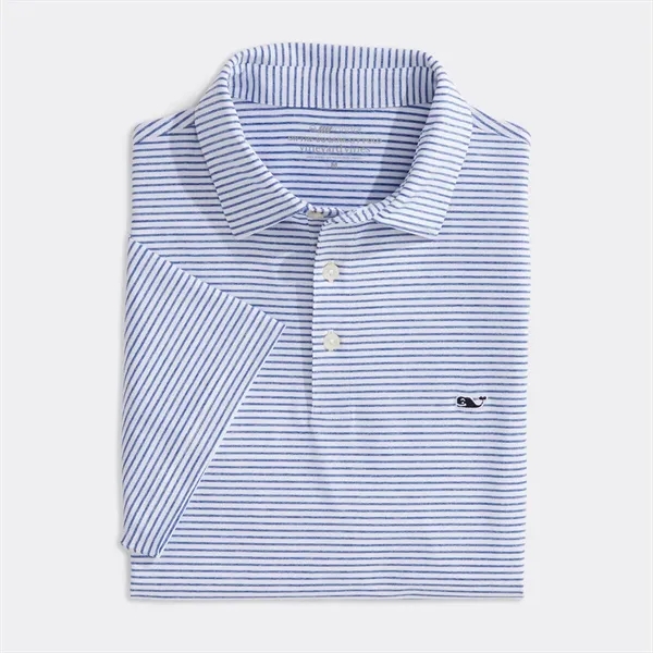 Vineyard Vines Men's Bradley Stripe Sankaty Performance Polo