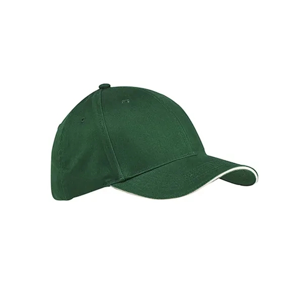 Big Accessories Brushed Twill Sandwich Cap