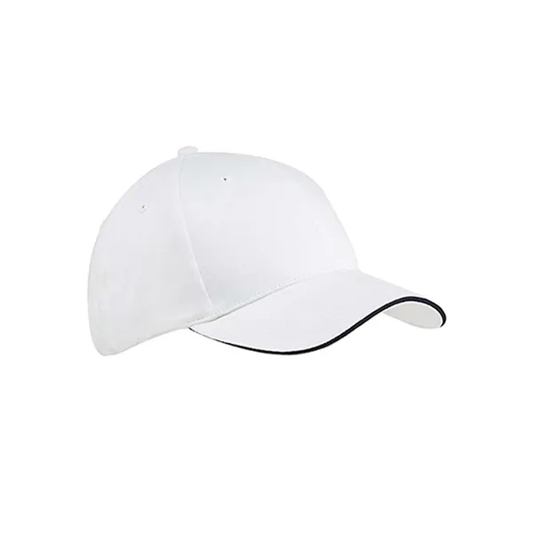 Big Accessories Brushed Twill Sandwich Cap