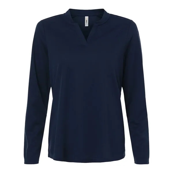 CORE365 Women's Nova Performance Long Sleeve Pique Polo