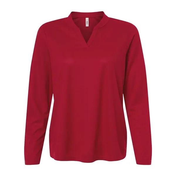 CORE365 Women's Nova Performance Long Sleeve Pique Polo