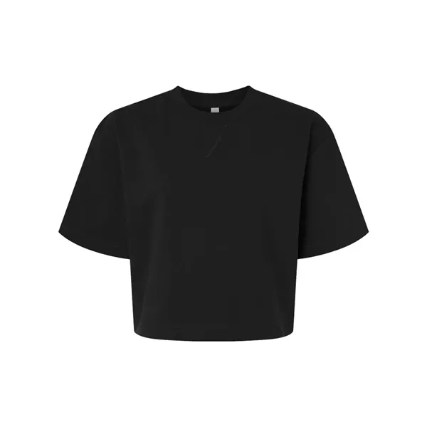 Custom American Apparel Women's French Terry Mid-Length Boxy Tee