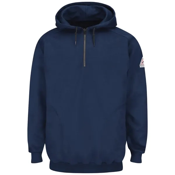 Bulwark Men's Flame Resistant Quarter-Zip Hooded Sweatshirt
