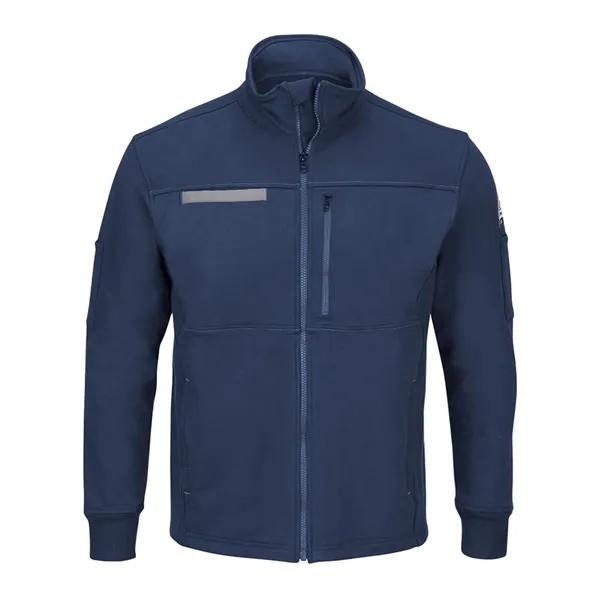 Bulwark Men's Tall Zip Front Fleece Jacket-Cotton /Spande...