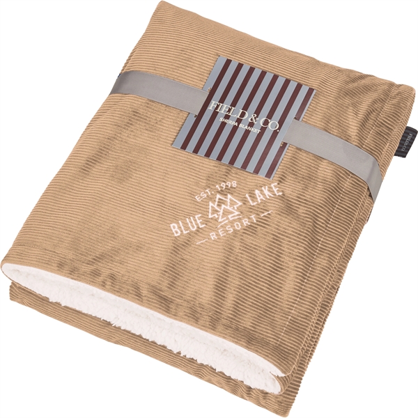 Field and Co.® Corduroy Sherpa Blanket