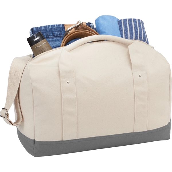 Belair 17" Cotton Canvas Duffel - Belair 17" Cotton Canvas Duffel - Image 13 of 19