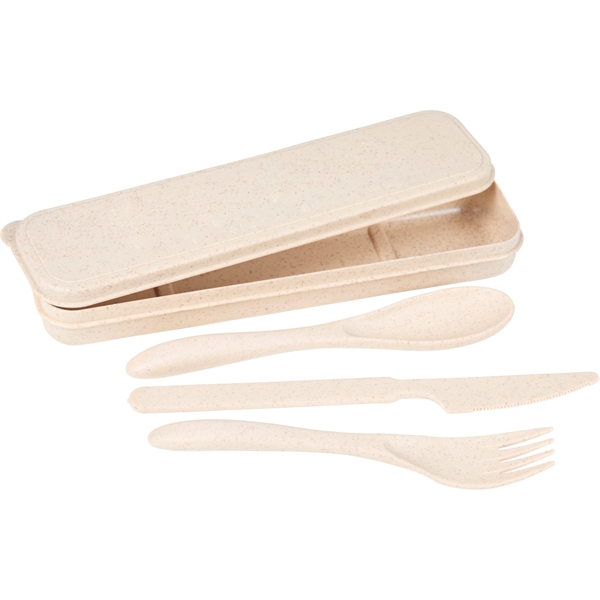 Bamboo Fiber Cutlery Set - Bamboo Fiber Cutlery Set - Image 1 of 22