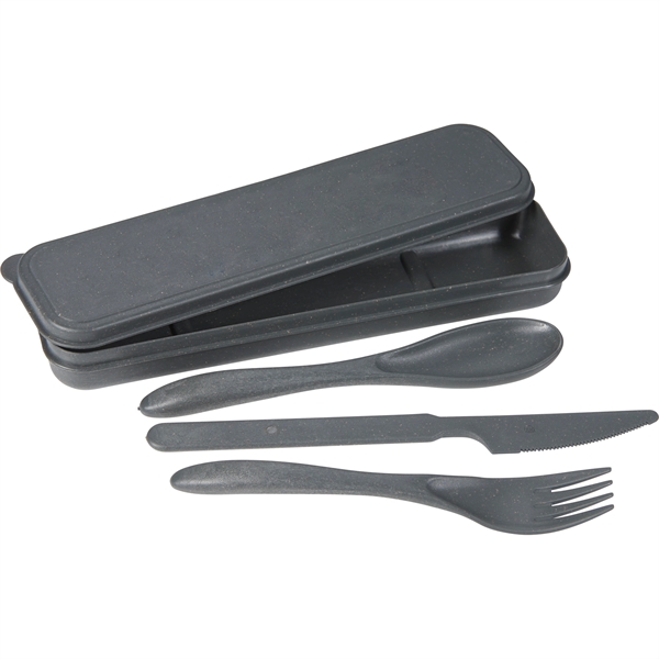 Bamboo Fiber Cutlery Set - Bamboo Fiber Cutlery Set - Image 8 of 22