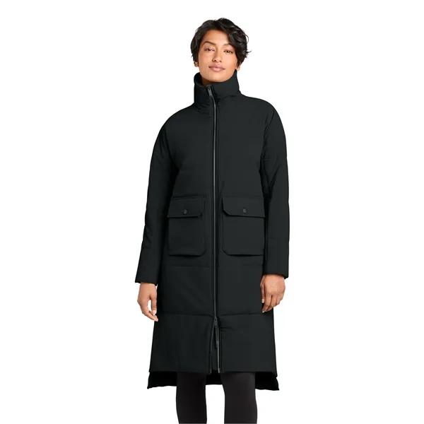 Custom MiiR Women's Sashiko Stretch Puffy Long Jacket