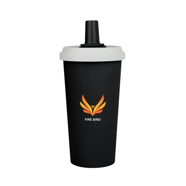 Custom Frankie 16 oz. Double Wall Recycled Polypropylene Straw T...