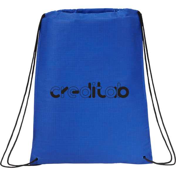 Crossweave Heat Sealed Drawstring Bag - Crossweave Heat Sealed Drawstring Bag - Image 5 of 6