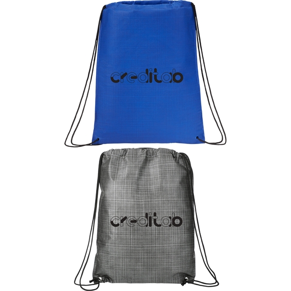 Crossweave Heat Sealed Drawstring Bag - Crossweave Heat Sealed Drawstring Bag - Image 6 of 6