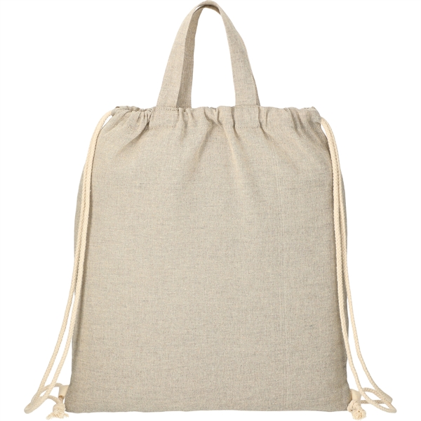 Recycled 5oz Cotton Drawstring Bag - Recycled 5oz Cotton Drawstring Bag - Image 2 of 5