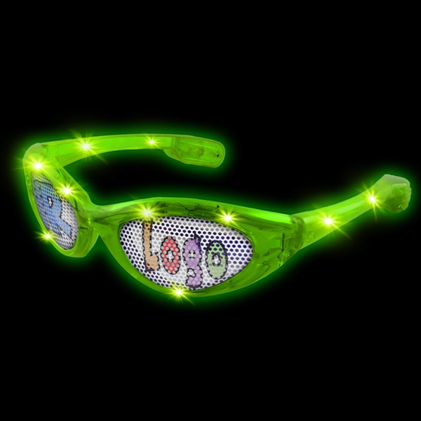 Custom cheap led sunglasses