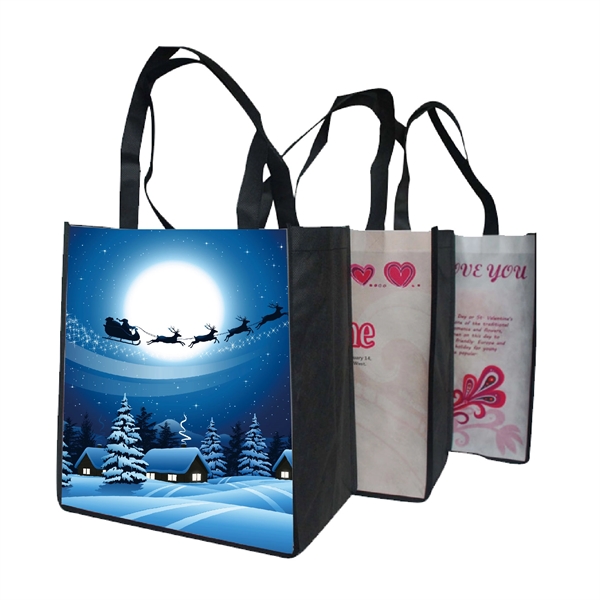 Full Color wide Grocery Tote Bags - Full Color wide Grocery Tote Bags - Image 0 of 1