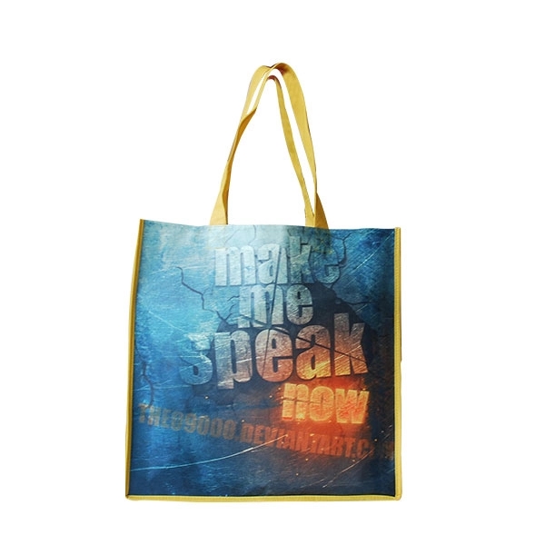 Full Color wide Grocery Tote Bags - Full Color wide Grocery Tote Bags - Image 1 of 1