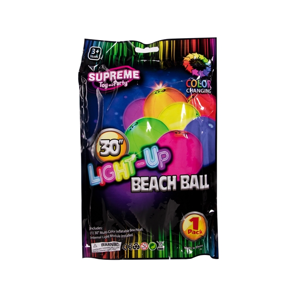 30" Light Up Beach Ball - 30" Light Up Beach Ball - Image 4 of 4