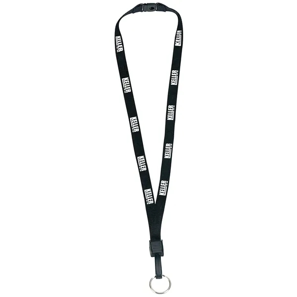 1/2" Breakaway Lanyard with Key Ring