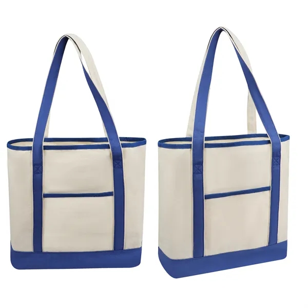 10Oz Two Tone Canvas Grocery Tote Bag