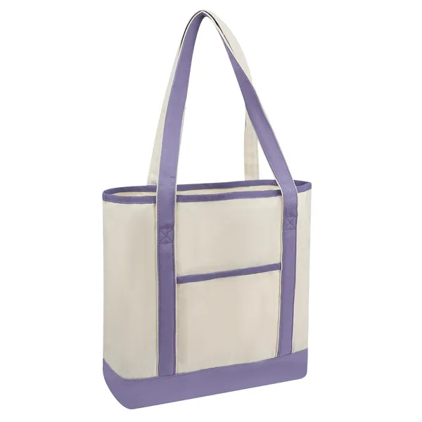 10Oz Two Tone Canvas Grocery Tote Bag