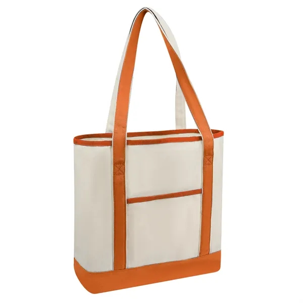10Oz Two Tone Canvas Grocery Tote Bag