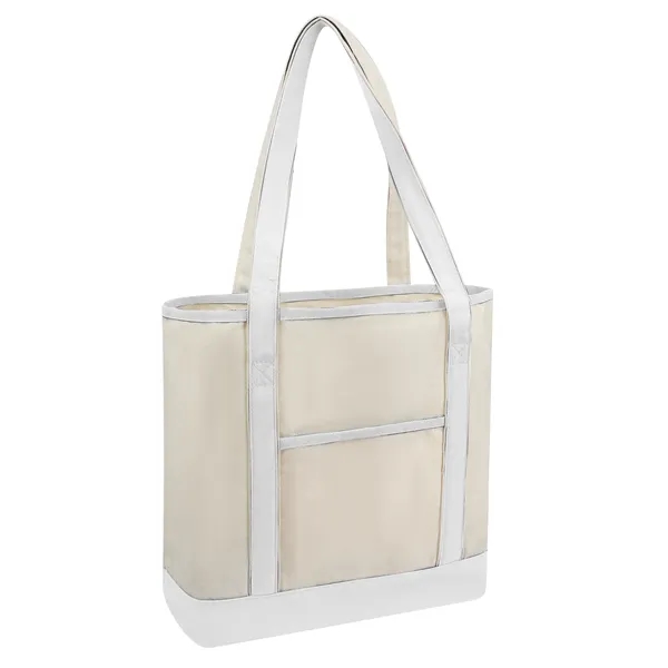 10Oz Two Tone Canvas Grocery Tote Bag