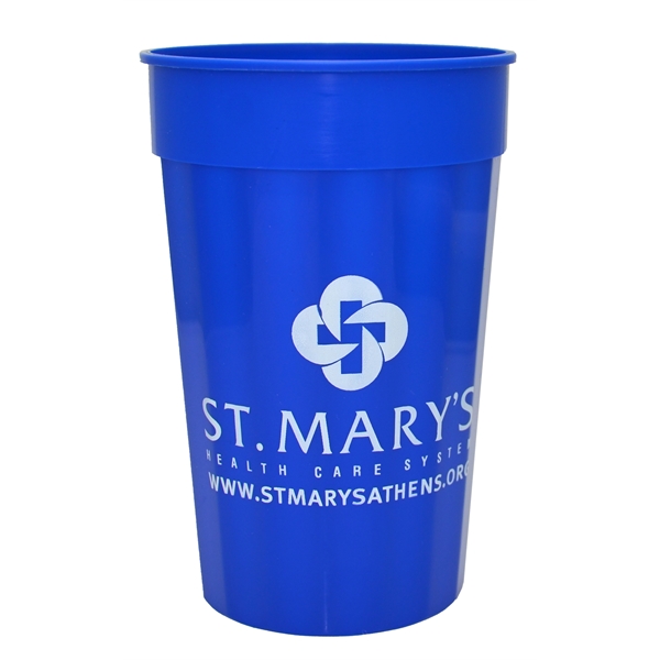 22 oz. Fluted Stadium Plastic Cup - 22 oz. Fluted Stadium Plastic Cup - Image 0 of 6