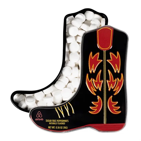 Cowboy Boot Tin Filled with Mints
