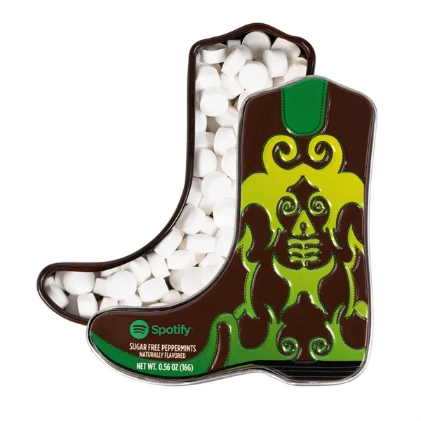 Cowboy Boot Tin Filled with Mints