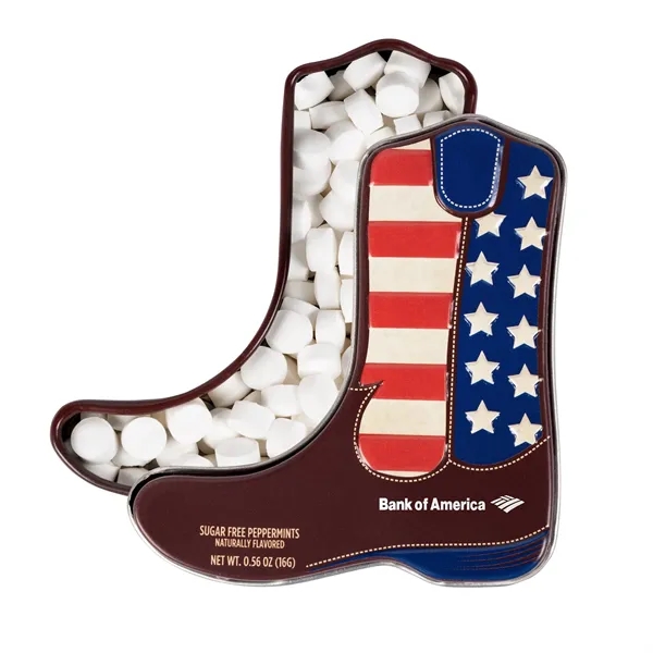 Cowboy Boot Tin Filled with Mints