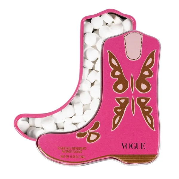 Cowboy Boot Tin Filled with Mints