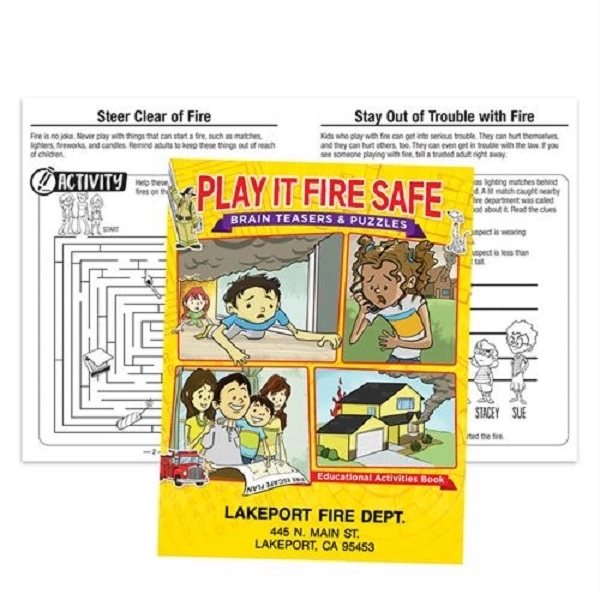 Play It Fire Safe: Brain Teasers And Puzzles Activities Book - Play It Fire Safe: Brain Teasers And Puzzles Activities Book - Image 0 of 0