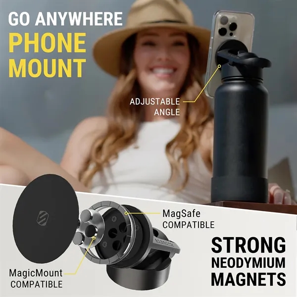 Scosche® MagicMount™ Flask 22 oz. Insulated Bottle