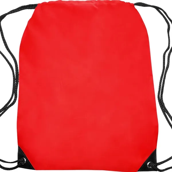 Black Trim Drawstring Bag