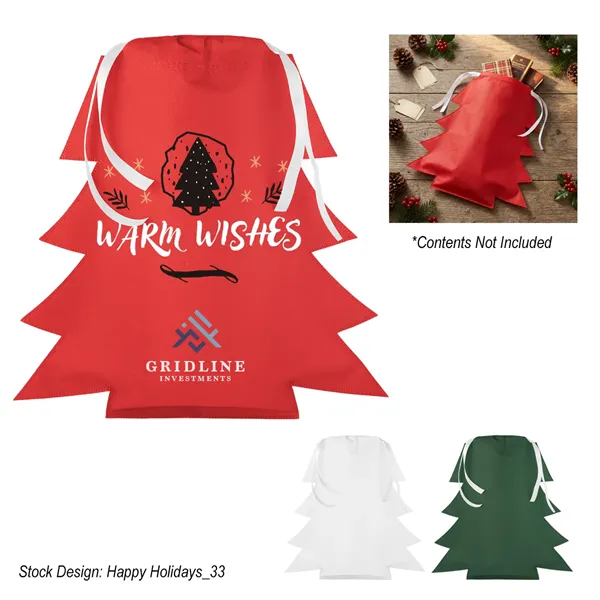 Tree Shaped Non-Woven Gift Bag