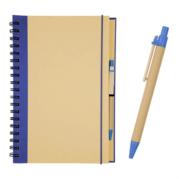 Eco-Inspired 7" x 10" Spiral Notebook & Pen