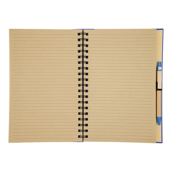 Eco-Inspired 7" x 10" Spiral Notebook & Pen