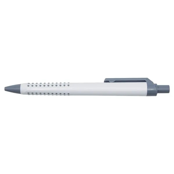 Recycled Plastic Pen with Dotted Rubber Grip