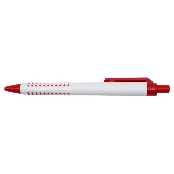Recycled Plastic Pen with Dotted Rubber Grip