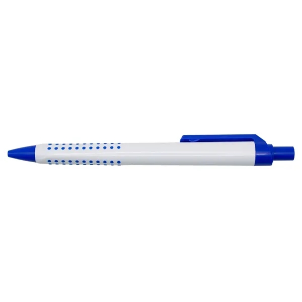Recycled Plastic Pen with Dotted Rubber Grip