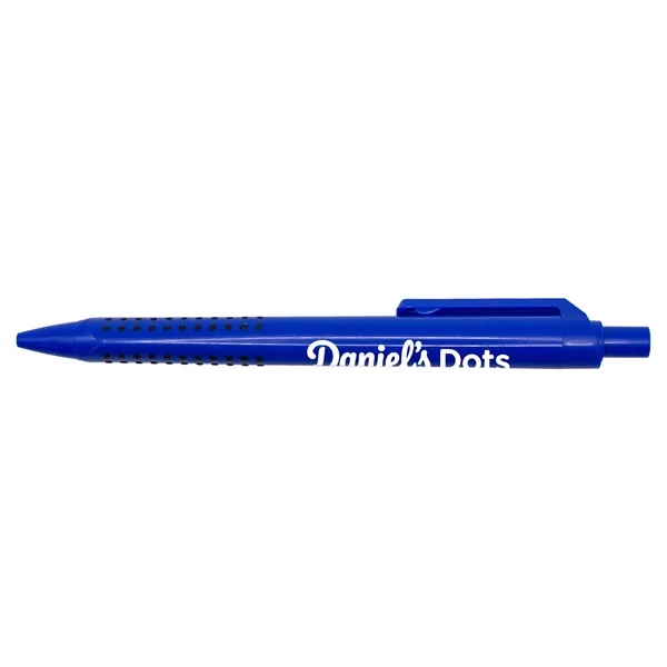 Recycled Plastic Pen with Dotted Rubber Grip