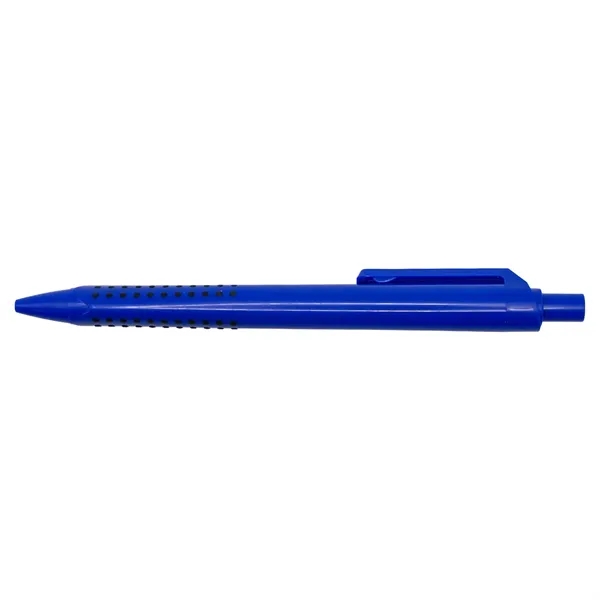 Recycled Plastic Pen with Dotted Rubber Grip