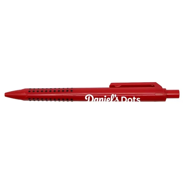 Recycled Plastic Pen with Dotted Rubber Grip