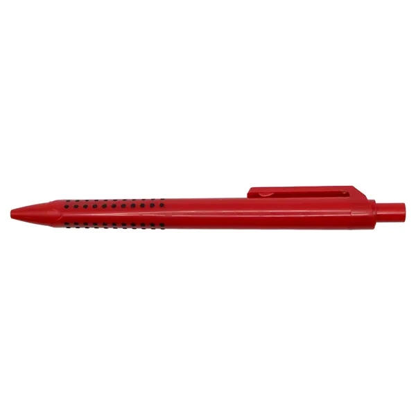 Recycled Plastic Pen with Dotted Rubber Grip