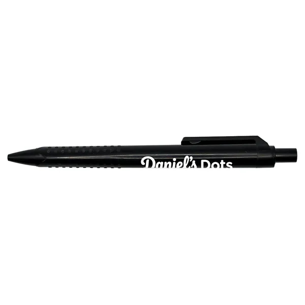 Recycled Plastic Pen with Dotted Rubber Grip